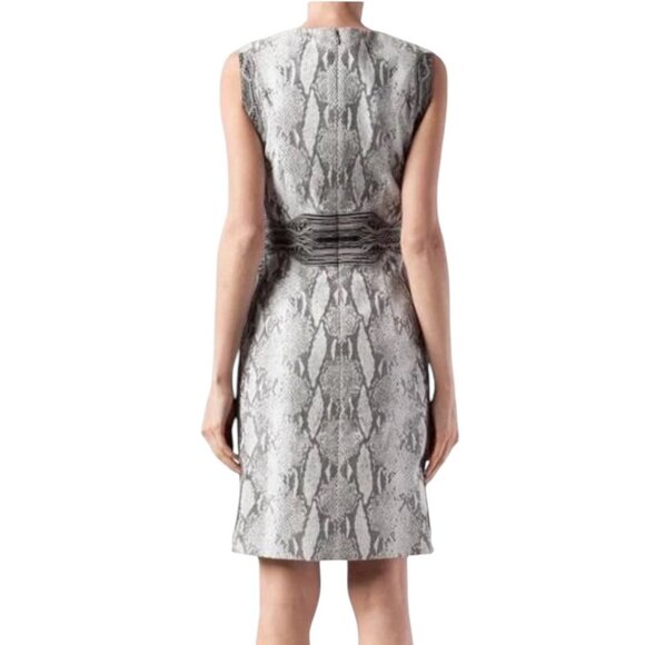 DVF Bey Snake Print Textured Sleeveless Stretch Sheath Dress Size 8 Reg. $398 - Picture 3 of 14
